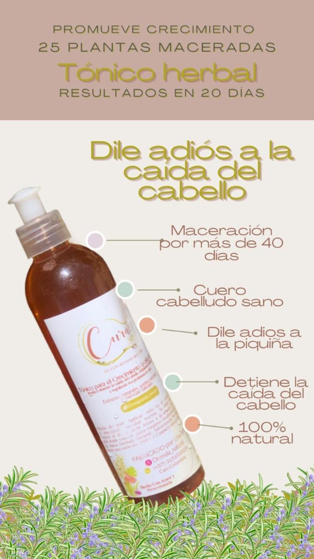 Tonico Capilar O Fermentado Herbal