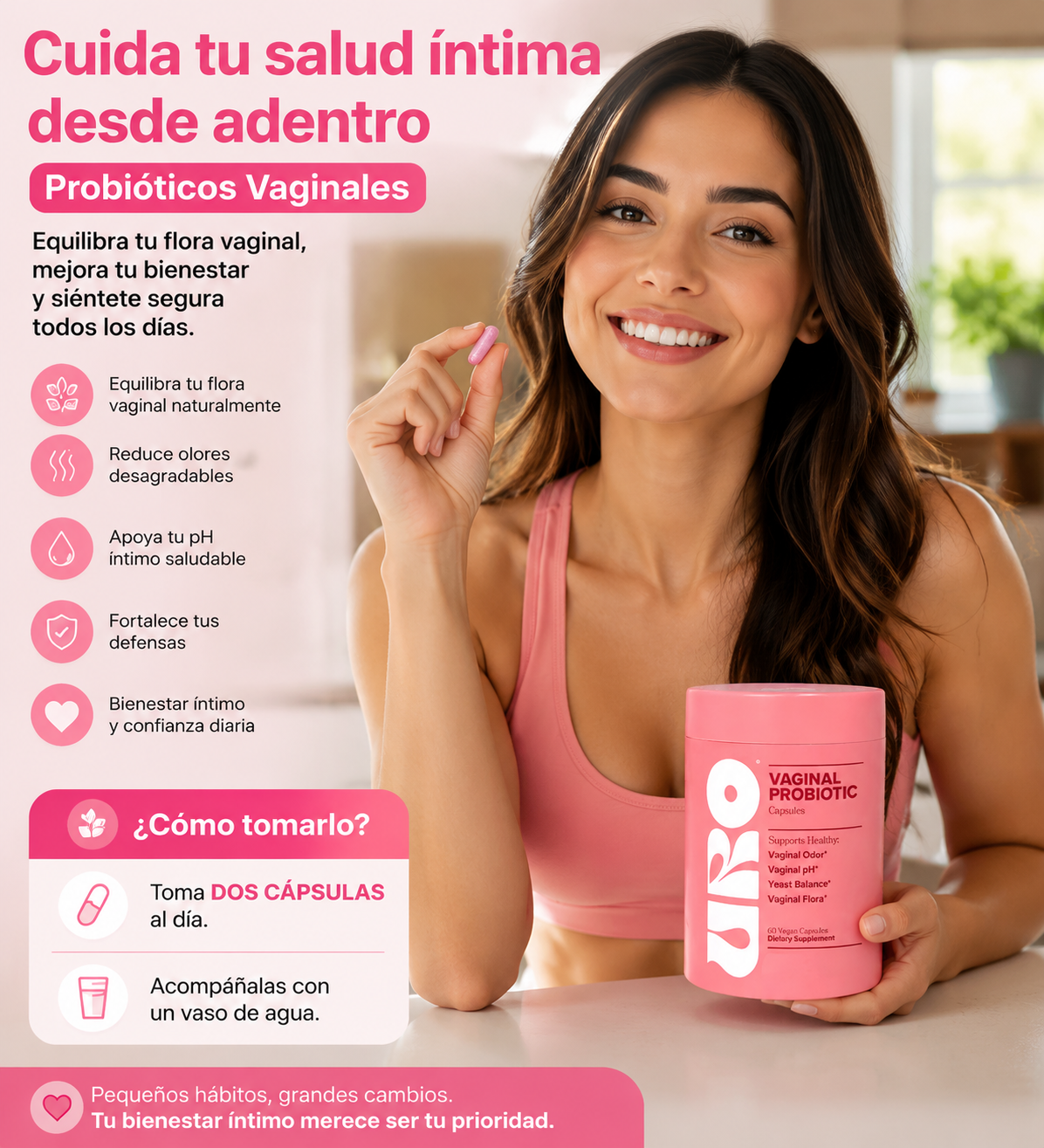 Uro Probioticos Vaginales 60 Caps